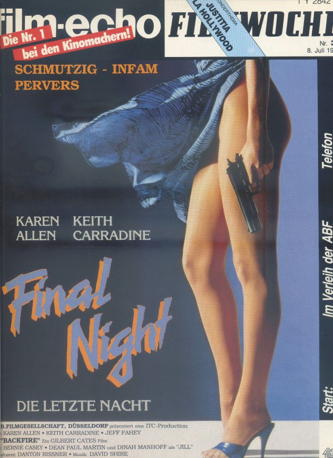 FILM-ECHO FILMWOCHE magazine side cover Issue 38 8 July 1988