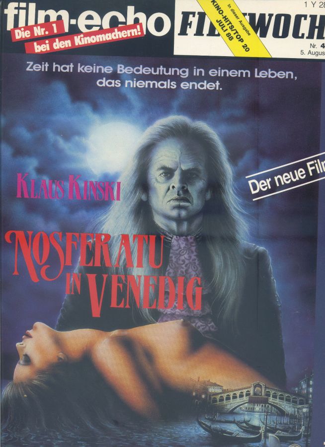 FILM-ECHO FILMWOCHE magazine side cover Issue 43-4 5 August 1988