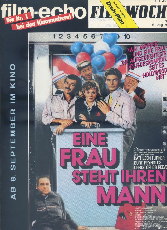 FILM-ECHO FILMWOCHE magazine side cover Issue 46 19 August 1988
