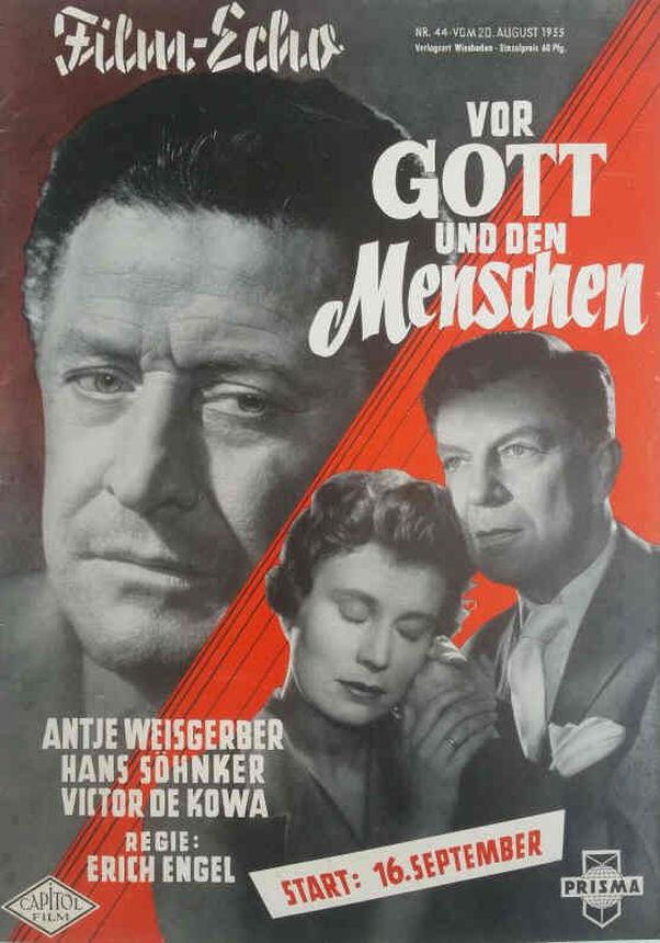 FILM-ECHO FILMWOCHE magazine side cover Issue 44 20 August 1955