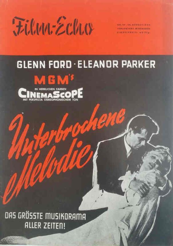 FILM-ECHO FILMWOCHE magazine side cover Issue 45 24 August 1955