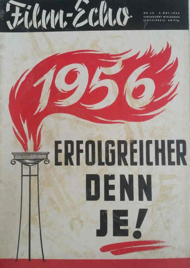 FILM-ECHO FILMWOCHE magazine side cover Issue 58 8 October 1955