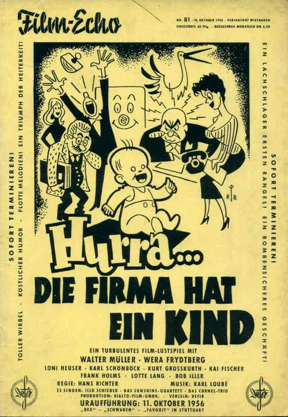 FILM-ECHO FILMWOCHE magazine side cover Issue 81 10 October 1956