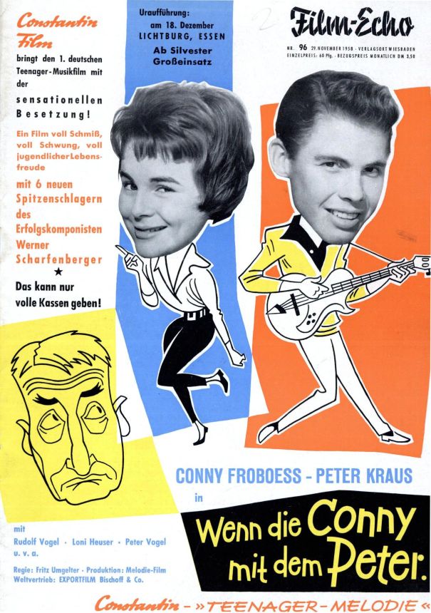 FILM-ECHO FILMWOCHE magazine side cover Issue 96 29 November 1958
