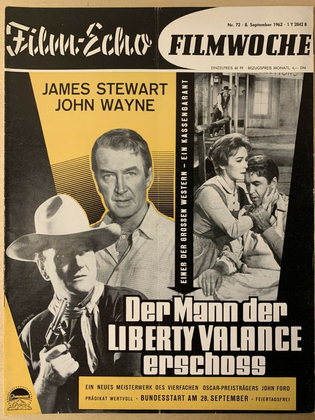 FILM-ECHO FILMWOCHE magazine side cover Issue 72 8 September 1962