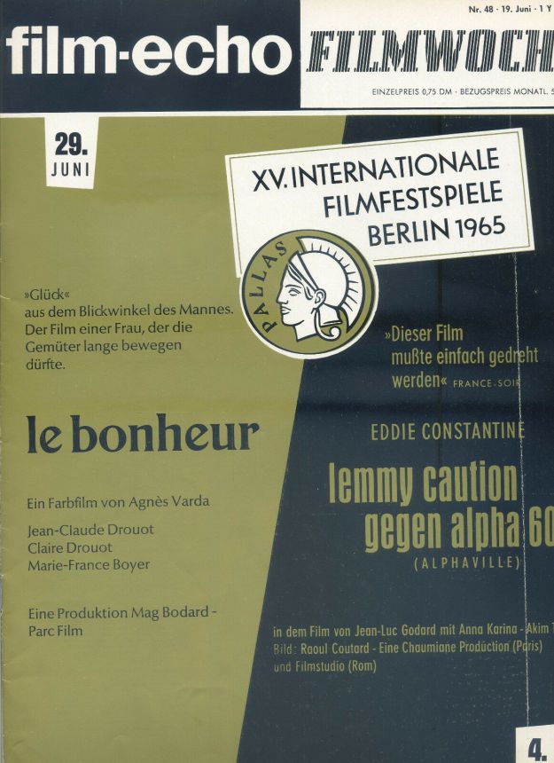 FILM-ECHO FILMWOCHE magazine side cover Issue 48 19 June 1965