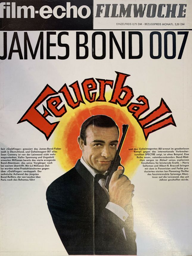 FILM-ECHO FILMWOCHE magazine side cover Issue 33   1965