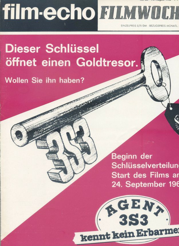 FILM-ECHO FILMWOCHE magazine side cover Issue 64   1965