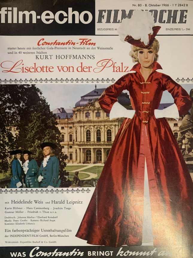 FILM-ECHO FILMWOCHE magazine side cover Issue 80 8 October 1966