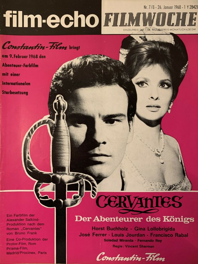 FILM-ECHO FILMWOCHE magazine side cover Issue 7-8 26 January 1968