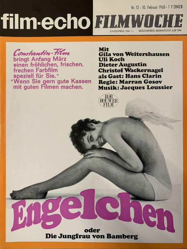 FILM-ECHO FILMWOCHE magazine side cover Issue 12 10 February 1968