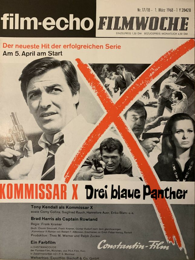FILM-ECHO FILMWOCHE magazine side cover Issue 17-8 1 March 1968