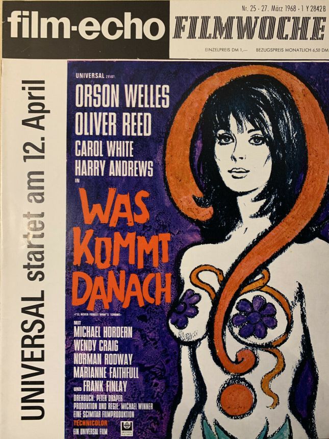 FILM-ECHO FILMWOCHE magazine side cover Issue 25 27 March 1968