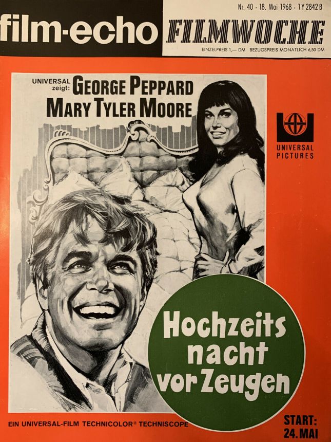 FILM-ECHO FILMWOCHE magazine side cover Issue 40 18 May 1968