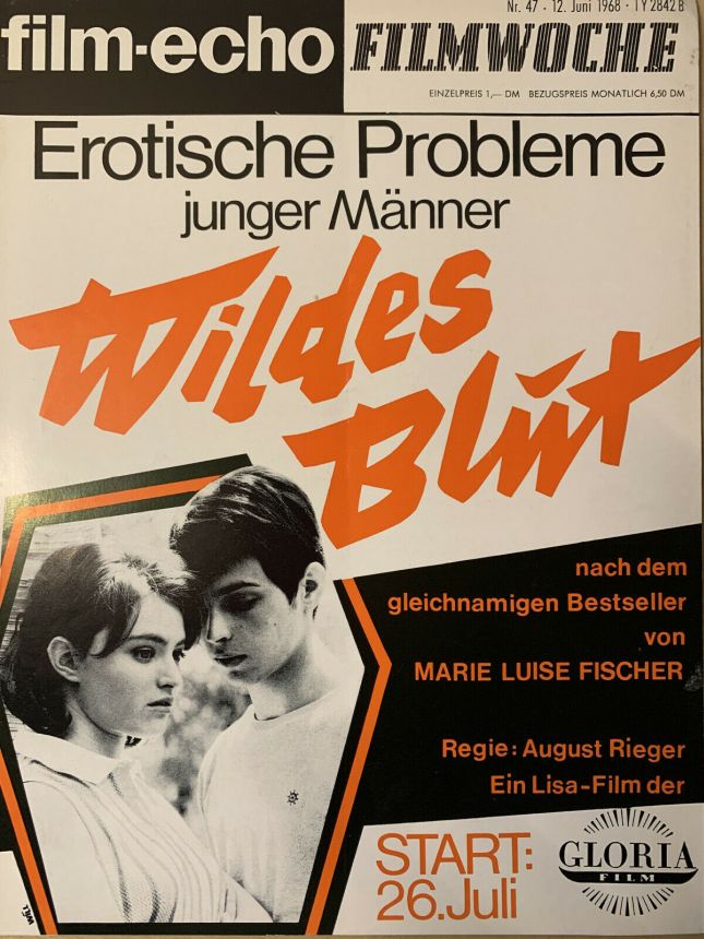 FILM-ECHO FILMWOCHE magazine side cover Issue 47 12 June 1968