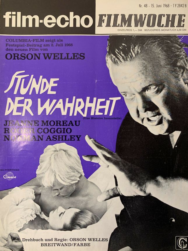 FILM-ECHO FILMWOCHE magazine side cover Issue 48 15 June 1968