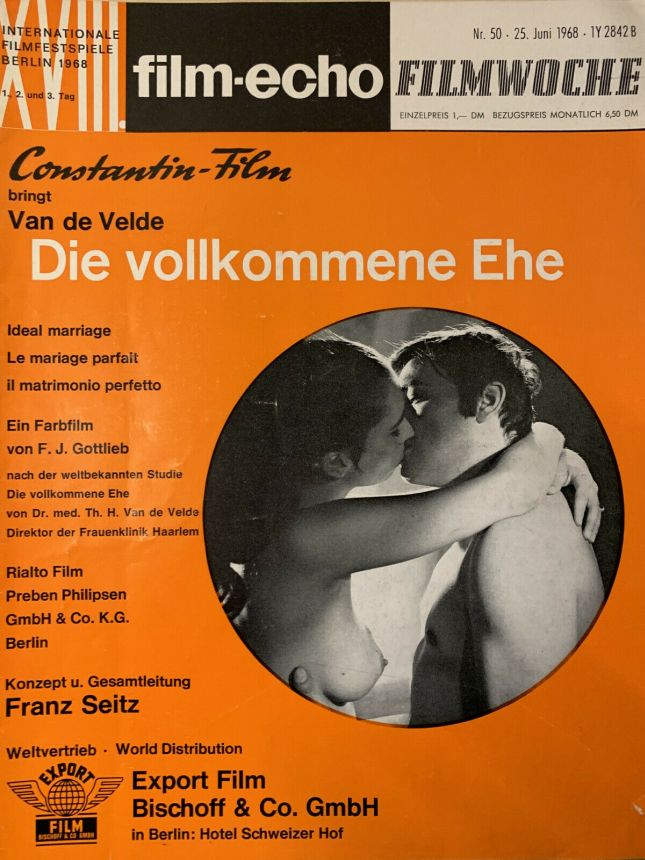 FILM-ECHO FILMWOCHE magazine side cover Issue 50 25 June 1968