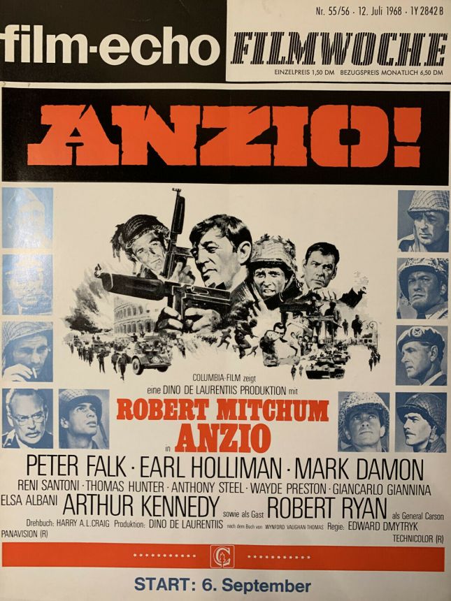 FILM-ECHO FILMWOCHE magazine side cover Issue 55-6 12 July 1968