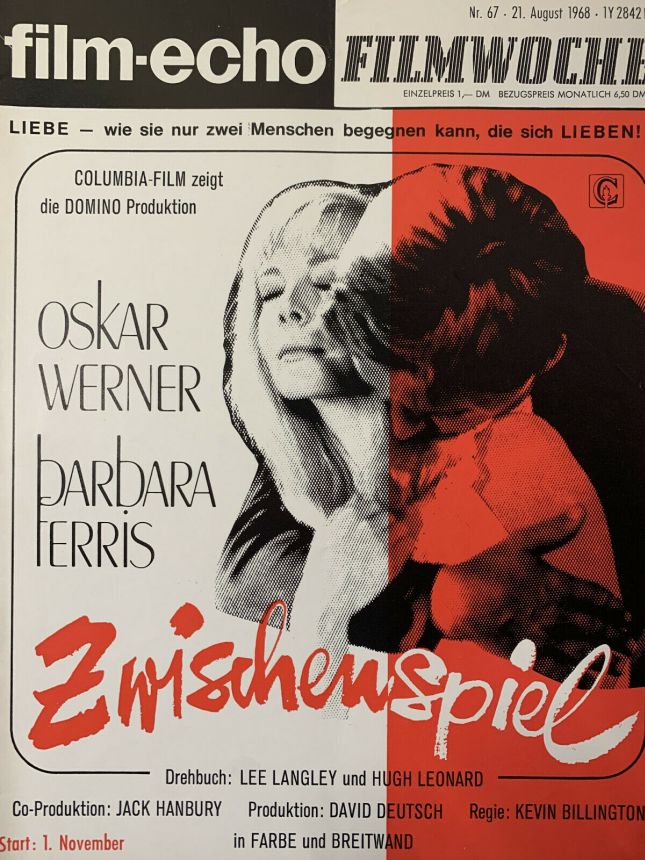 FILM-ECHO FILMWOCHE magazine side cover Issue 67 21 August 1968