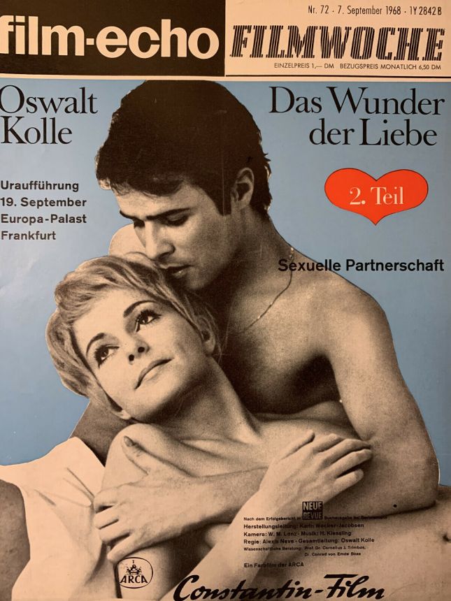 FILM-ECHO FILMWOCHE magazine side cover Issue 72 7 September 1968