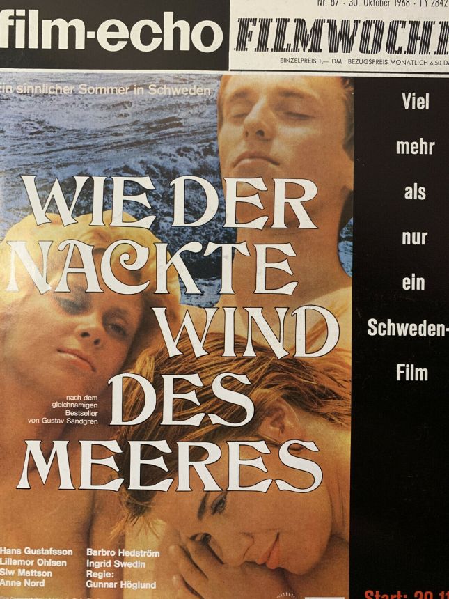 FILM-ECHO FILMWOCHE magazine side cover Issue 87 30 October 1968