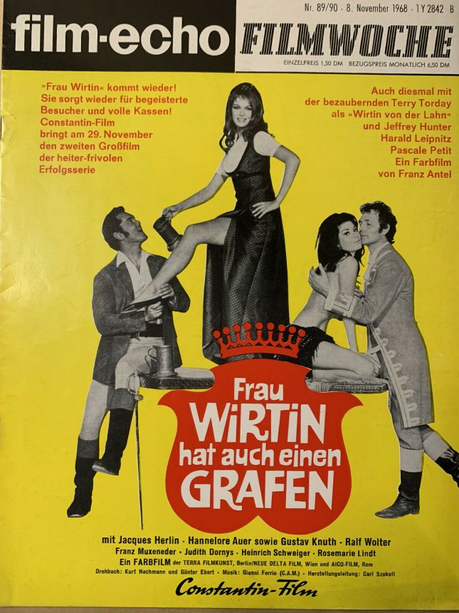 FILM-ECHO FILMWOCHE magazine side cover Issue 89-90 8 November 1968