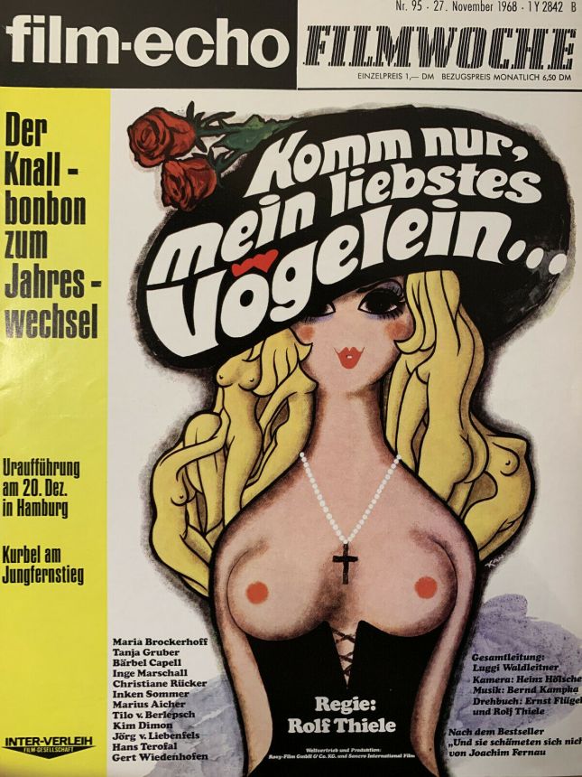 FILM-ECHO FILMWOCHE magazine side cover Issue 95 27 November 1968