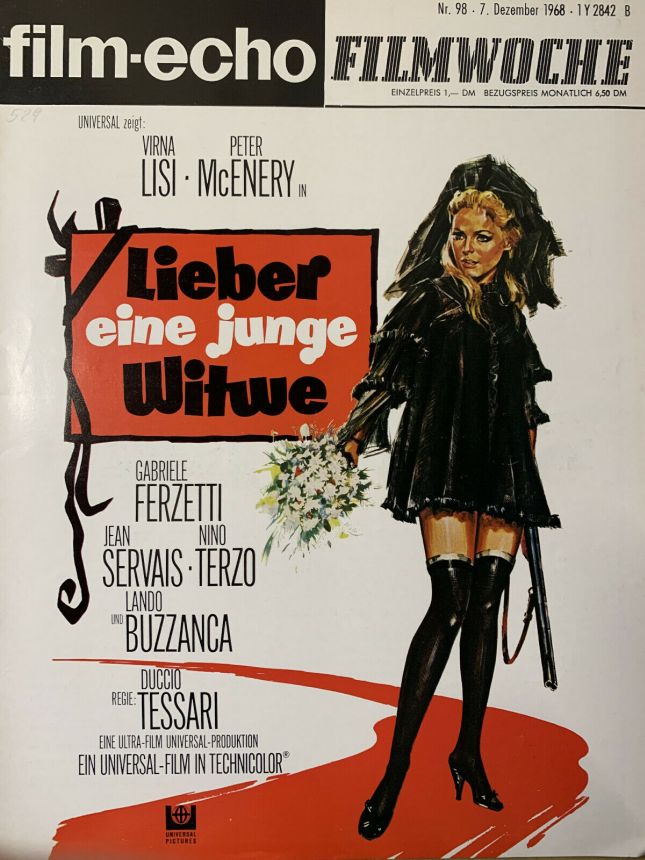 FILM-ECHO FILMWOCHE magazine side cover Issue 98 7 December 1968