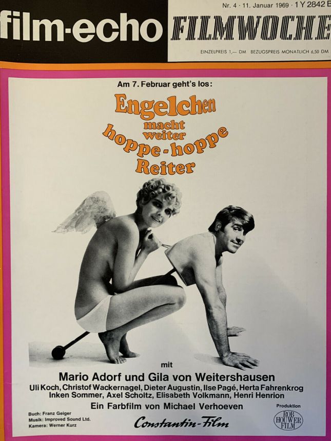 FILM-ECHO FILMWOCHE magazine side cover Issue 4 11 January 1969