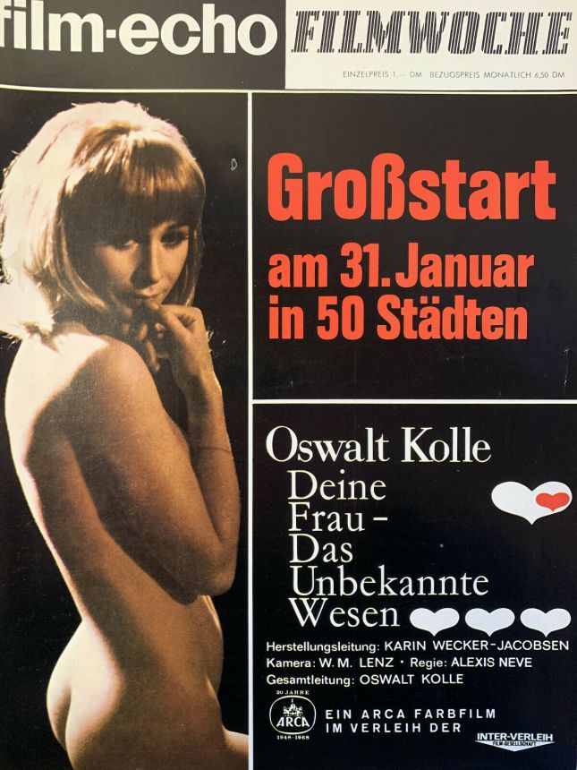 FILM-ECHO FILMWOCHE magazine side cover Issue 5 15 January 1969