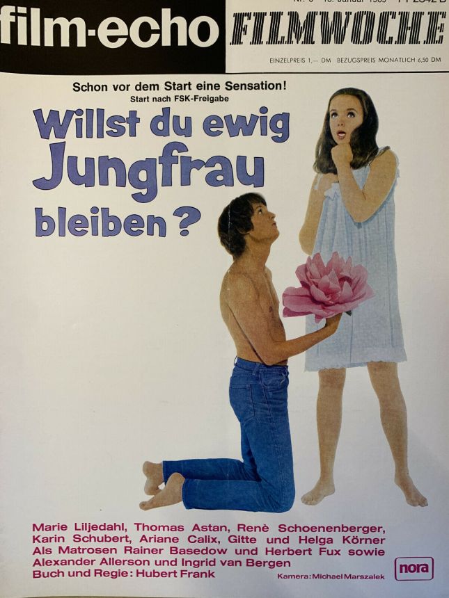 FILM-ECHO FILMWOCHE magazine side cover Issue 6 18 January 1969