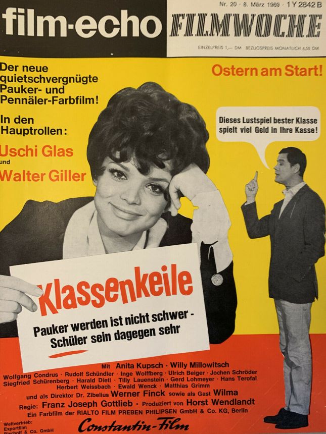 FILM-ECHO FILMWOCHE magazine side cover Issue 20 8 March 1969