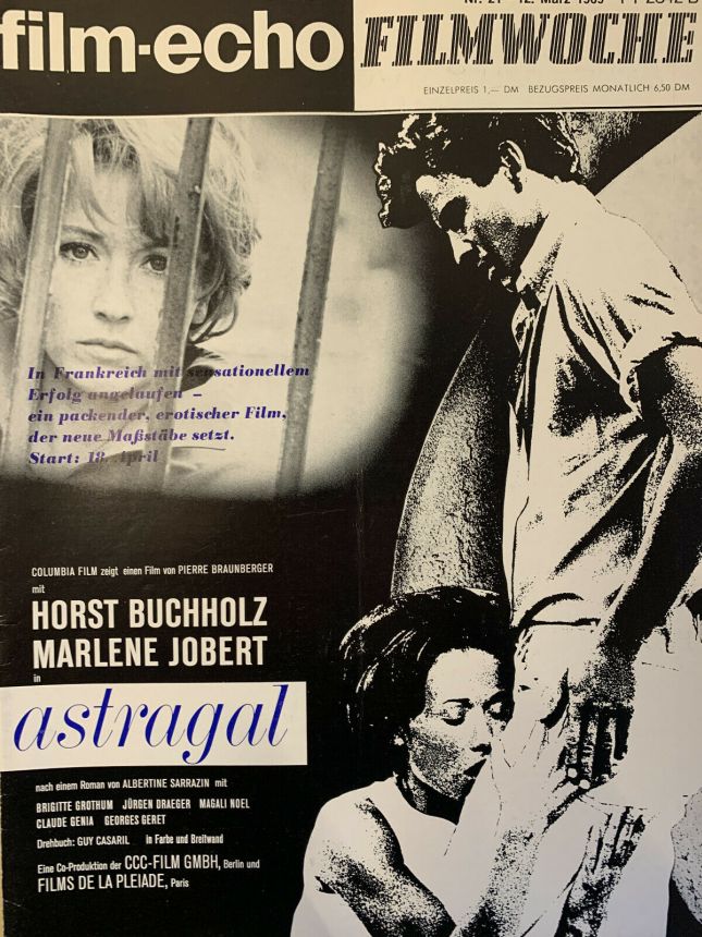 FILM-ECHO FILMWOCHE magazine side cover Issue 21 12 March 1969
