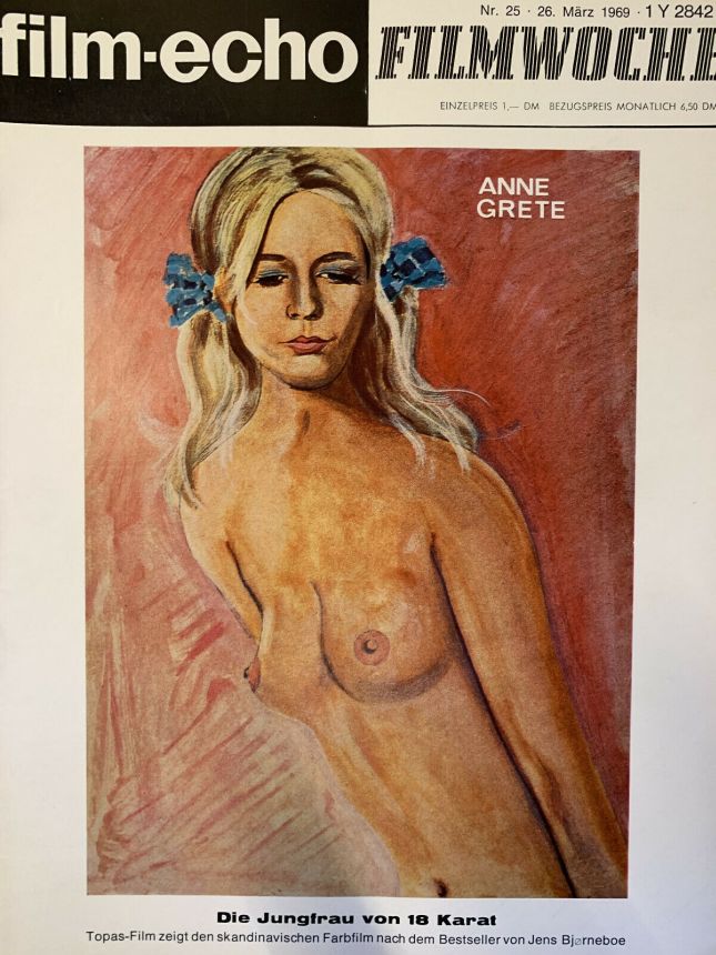 FILM-ECHO FILMWOCHE magazine side cover Issue 25 26 March 1969