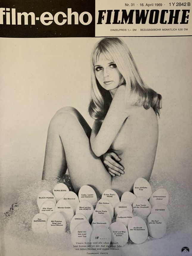 FILM-ECHO FILMWOCHE magazine side cover Issue 31 16 April 1969