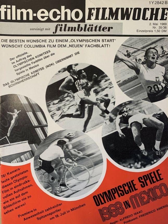 FILM-ECHO FILMWOCHE magazine side cover Issue 35-6 2 May 1969