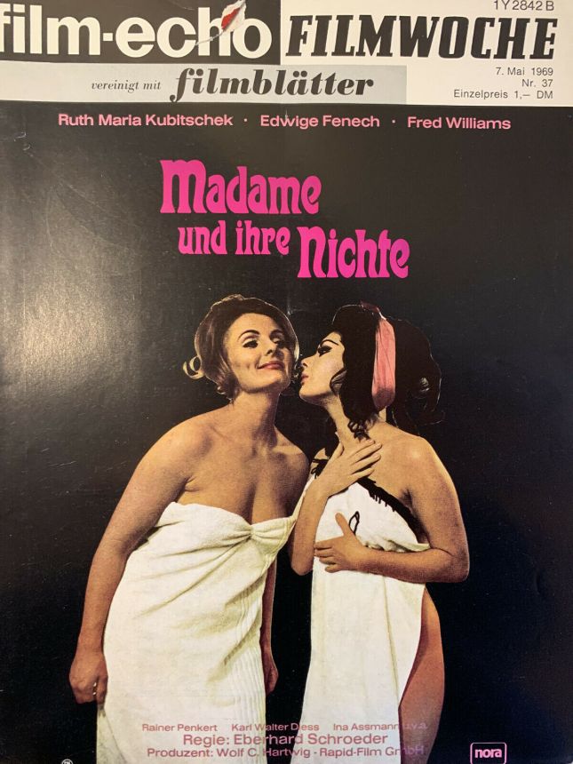 FILM-ECHO FILMWOCHE magazine side cover Issue 37 7 May 1969