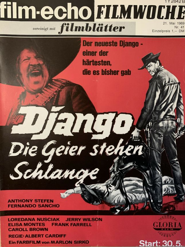 FILM-ECHO FILMWOCHE magazine side cover Issue 41 21 May 1969