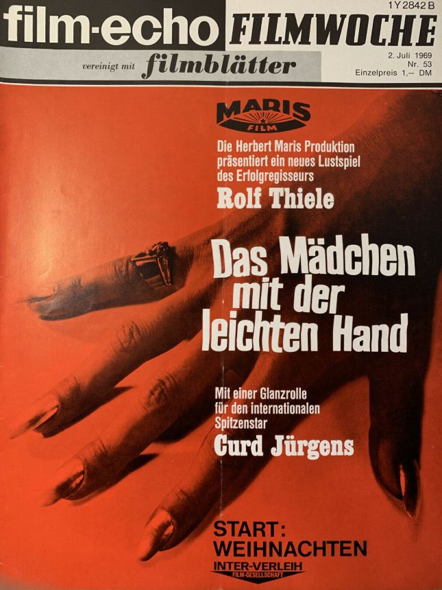 FILM-ECHO FILMWOCHE magazine side cover Issue 53 2 July 1969