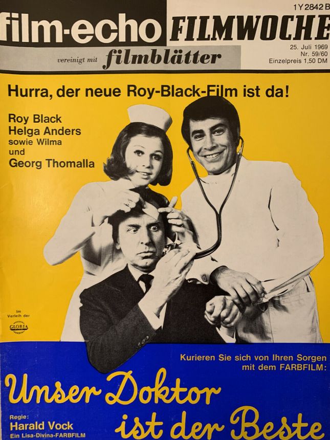 FILM-ECHO FILMWOCHE magazine side cover Issue 59-60 25 July 1969