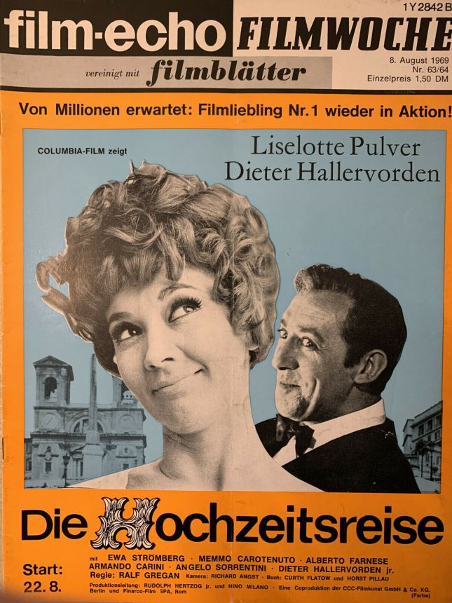 FILM-ECHO FILMWOCHE magazine side cover Issue 63-4 8 August 1969