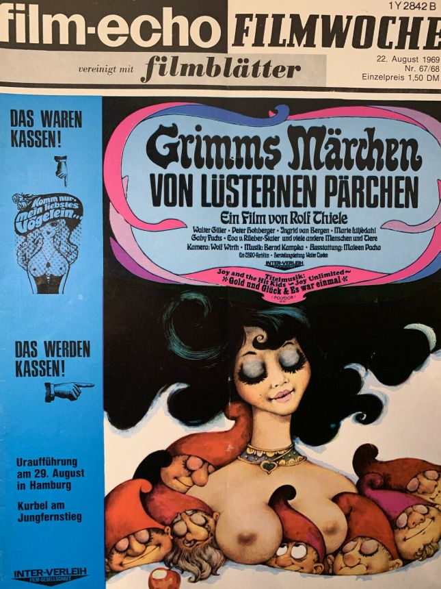 FILM-ECHO FILMWOCHE magazine side cover Issue 67-8 22 August 1969