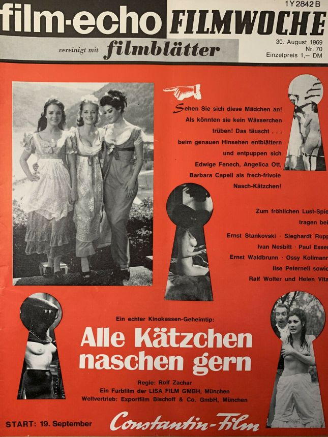 FILM-ECHO FILMWOCHE magazine side cover Issue 70 30 August 1969
