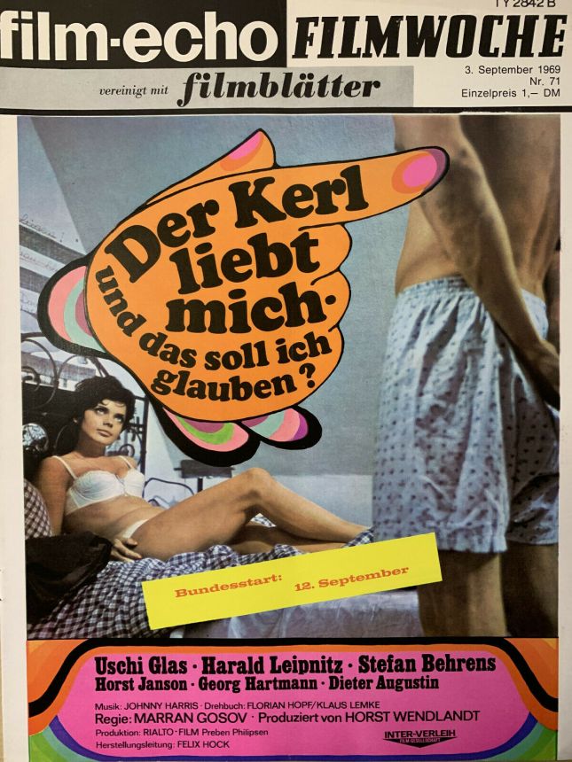 FILM-ECHO FILMWOCHE magazine side cover Issue 71 3 September 1969