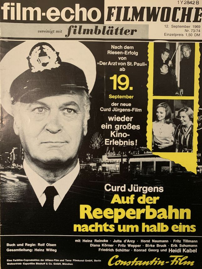 FILM-ECHO FILMWOCHE magazine side cover Issue 73-4 12 September 1969