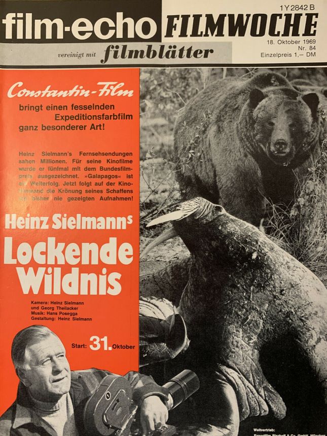 FILM-ECHO FILMWOCHE magazine side cover Issue 84 18 October 1969