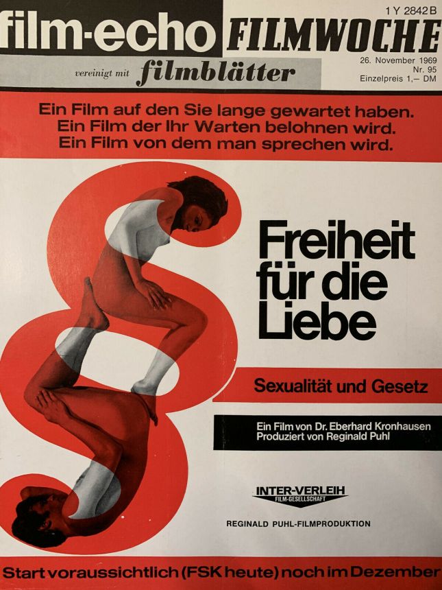 FILM-ECHO FILMWOCHE magazine side cover Issue 95 26 November 1969