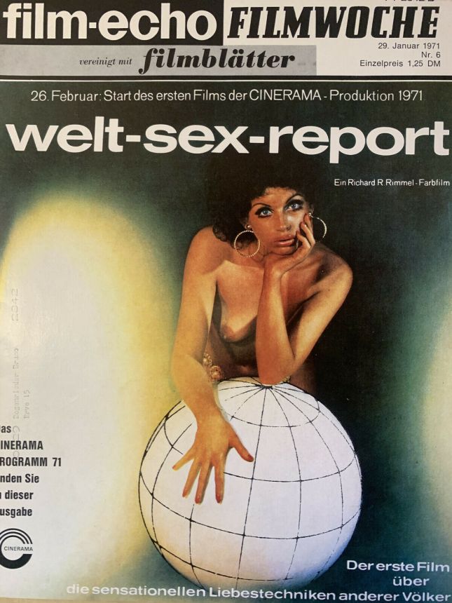 FILM-ECHO FILMWOCHE magazine side cover Issue 6 29 January 1971