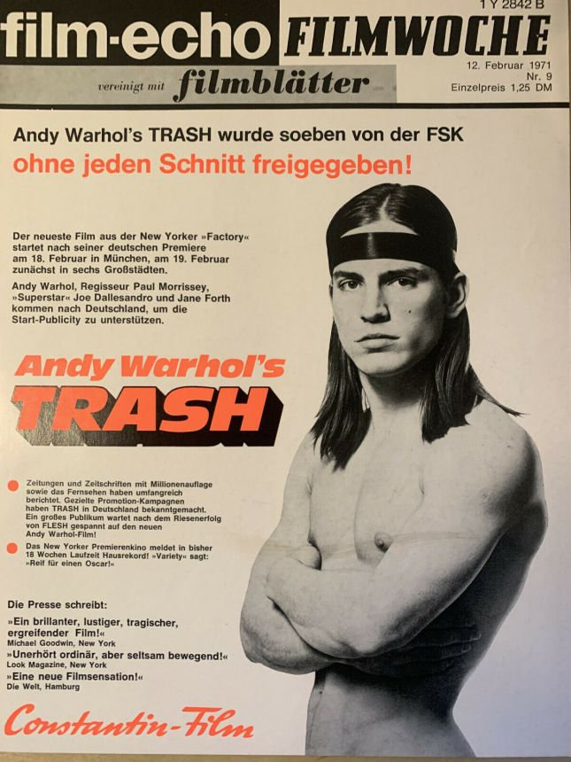 FILM-ECHO FILMWOCHE magazine side cover Issue 9 12 February 1971