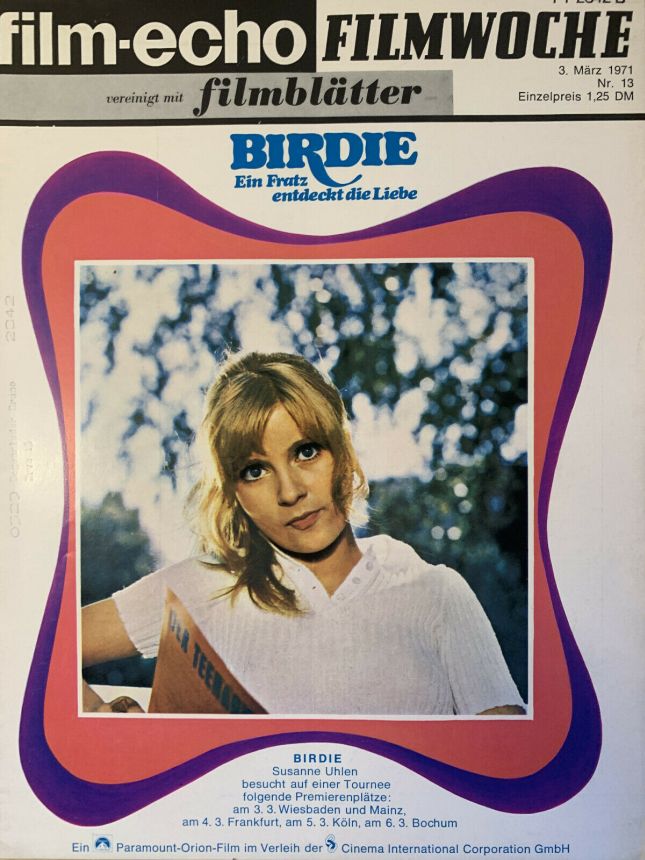FILM-ECHO FILMWOCHE magazine side cover Issue 13 3 March 1971